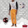 imageDisney Men Mickey Mouse 2Piece LooseFit Pajamas SetFammickey Boo Crew