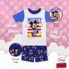 imageDisney Unisex Kids 2piece Snugfit Cotton Holiday Matching Pajama Set Soft amp Cute for KidsMickey America
