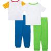 imageDisney boys 4piece Snugfit Cotton Pajama Set Soft amp Cute for KidsBuzz and Woody