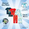 imageDisney unisexchild 6piece Snugfit Cotton Pajama Set Soft amp Cute for KidsRace Space Scare