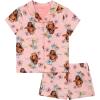 imageDisney Girls 2piece Loosefit Button Down Matching Pajama Set Soft amp Cute for KidsTropical Moana