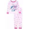 imageDisney Girls 2piece Snugfit Cotton Holiday Pajama Set Soft amp Cute for KidsStitch and Angel