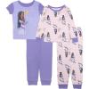 imageDisney Girls 4Piece Snugfit Cotton Pajama Set Soft amp Cute for KidsMore More Wish