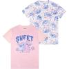 imageDisney Lilo amp Stitch Girls 2Pack Nightgown Comfortable ShortSleeve Nightwear Soft amp Cute Pajamas for KidsSweet Stitch Team