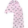 imageDisney Minnie Mouse Girls 2Piece Loosefit Button Down Matching Pajama Set Soft amp Cute for KidsMinnie