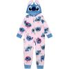 imageDisney girls Hooded Blanket Sleeper Comfortable Pajamas Soft amp Cute for KidsPink  Blue Stitch