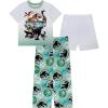 imageJurassic World Boys 3Piece Loosefit Matching Pajama Set ShortSleeve Soft amp Cute for KidsJurassic Power