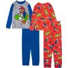 imageNintendo boys 4piece Snugfit Cotton Pajama Set Soft amp Cute for KidsRun Fast Ok1