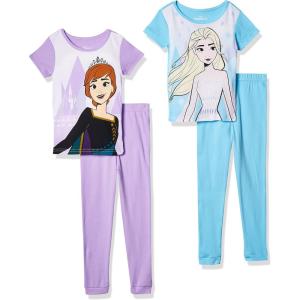 imageDisney Girls Dress Nightgown ShortSleeve Fantasy Gown Soft amp Cute Pajamas for KidsBetter Together Sisters