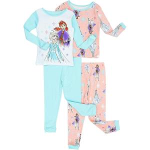 imageDisney Girls Dress Nightgown ShortSleeve Fantasy Gown Soft amp Cute Pajamas for KidsFrozen