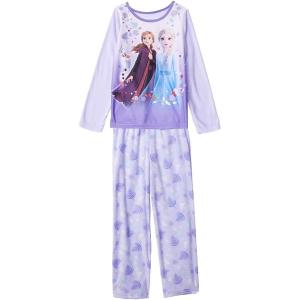 imageDisney Girls Dress Nightgown ShortSleeve Fantasy Gown Soft amp Cute Pajamas for KidsFrozen Friends