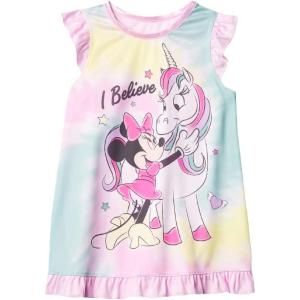imageDisney Girls Dress Nightgown ShortSleeve Fantasy Gown Soft amp Cute Pajamas for KidsI Believe 2