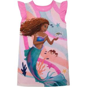 imageDisney Girls Dress Nightgown ShortSleeve Fantasy Gown Soft amp Cute Pajamas for KidsPaper Waves