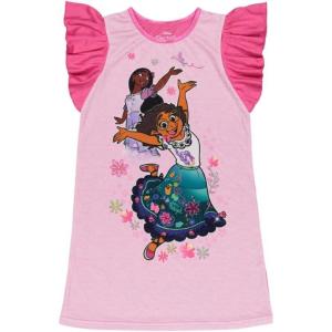 imageDisney Girls Dress Nightgown ShortSleeve Fantasy Gown Soft amp Cute Pajamas for KidsSister Joy