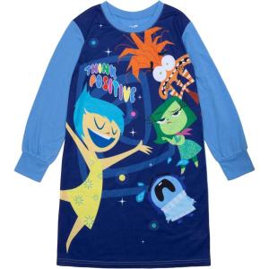 imageDisney Girls Dress Nightgown ShortSleeve Fantasy Gown Soft amp Cute Pajamas for KidsThink Positive