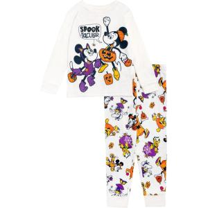 imageDisney boys 2piece Loosefit Holiday Pajama Set Soft amp Cute for KidsSpooktacular