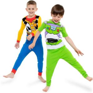 imageDisney boys 4piece Snugfit Cotton Pajama Set Soft amp Cute for KidsBest Toy Friends