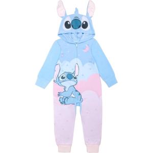 imageDisney girls Hooded Blanket Sleeper Comfortable Pajamas Soft amp Cute for KidsStitch in the Stars