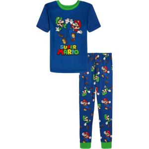 imageNintendo boys 2piece Loosefit Pajama Set Soft amp Cute for KidsStar