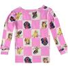imageDisney girls 4piece Snugfit Cotton Pajama Set Soft amp Cute for KidsFairytale Pink